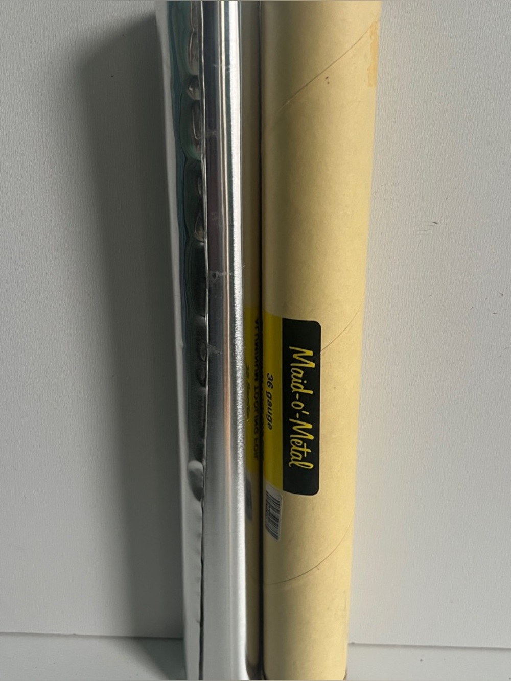 Vintage Maid o Metal Aluminum Tooling Foil Roll